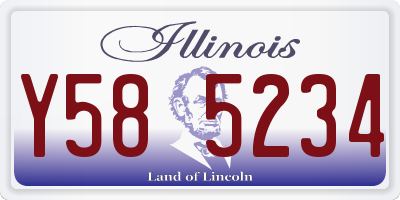 IL license plate Y585234