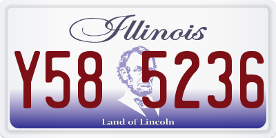 IL license plate Y585236