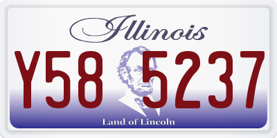 IL license plate Y585237