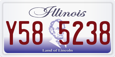 IL license plate Y585238
