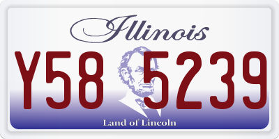 IL license plate Y585239