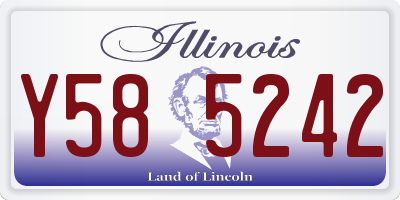 IL license plate Y585242