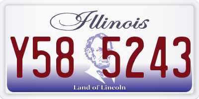 IL license plate Y585243
