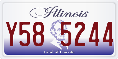 IL license plate Y585244