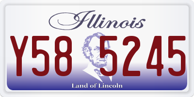 IL license plate Y585245