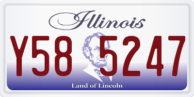 IL license plate Y585247