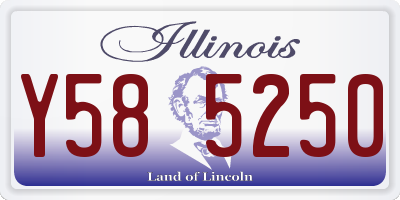 IL license plate Y585250