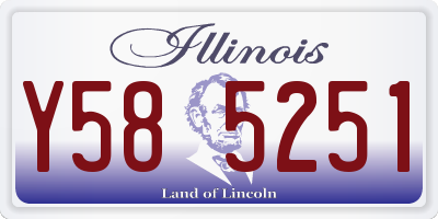 IL license plate Y585251