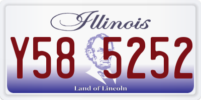 IL license plate Y585252