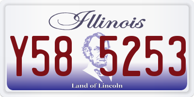 IL license plate Y585253