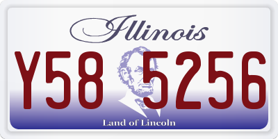 IL license plate Y585256