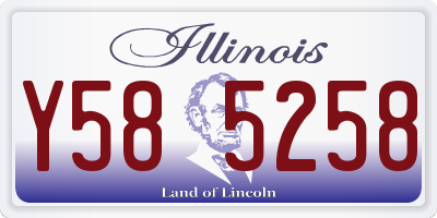IL license plate Y585258