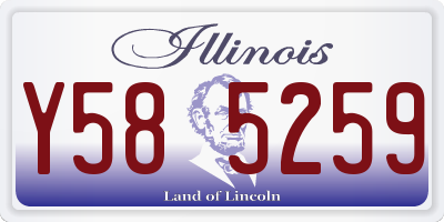 IL license plate Y585259