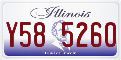 IL license plate Y585260