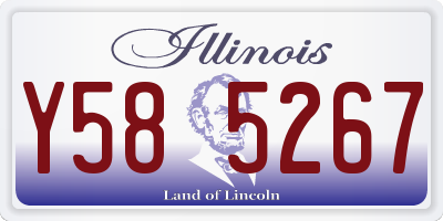 IL license plate Y585267