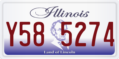IL license plate Y585274