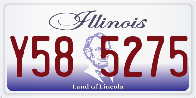 IL license plate Y585275