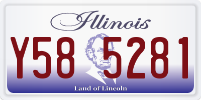 IL license plate Y585281