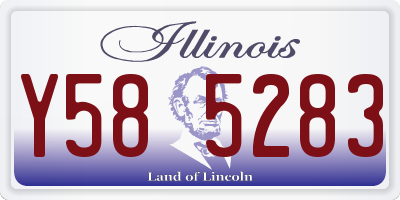 IL license plate Y585283