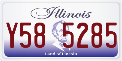 IL license plate Y585285