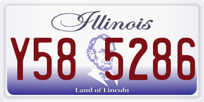 IL license plate Y585286
