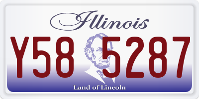 IL license plate Y585287