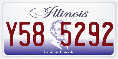 IL license plate Y585292
