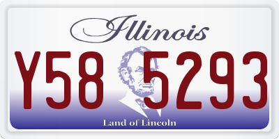 IL license plate Y585293