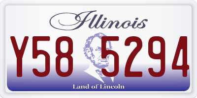 IL license plate Y585294