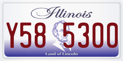 IL license plate Y585300