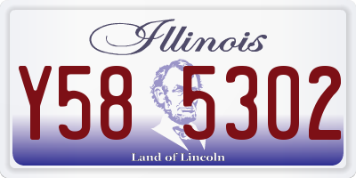 IL license plate Y585302