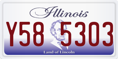 IL license plate Y585303