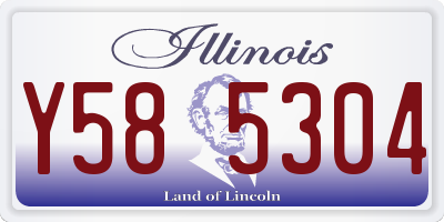 IL license plate Y585304