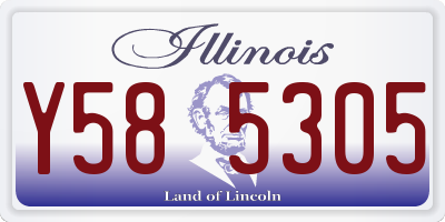 IL license plate Y585305