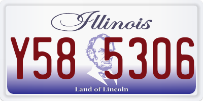 IL license plate Y585306