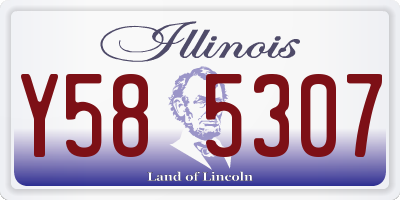 IL license plate Y585307