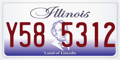 IL license plate Y585312