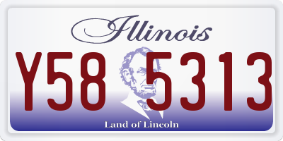 IL license plate Y585313
