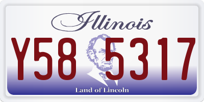 IL license plate Y585317