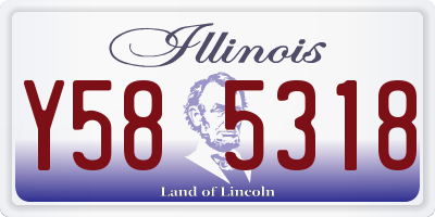 IL license plate Y585318
