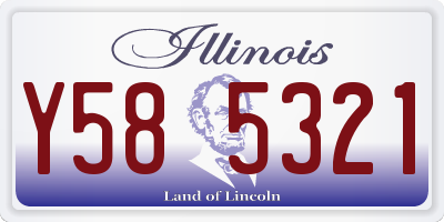 IL license plate Y585321