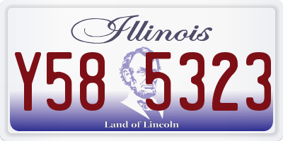 IL license plate Y585323