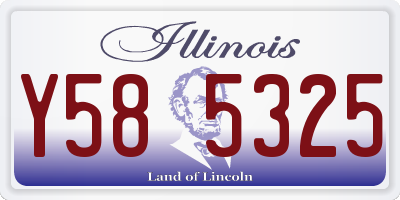 IL license plate Y585325
