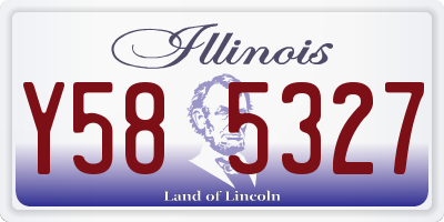 IL license plate Y585327