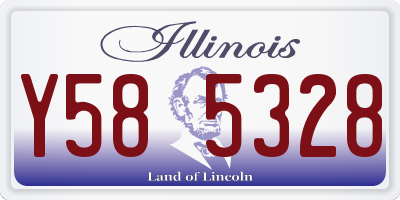 IL license plate Y585328