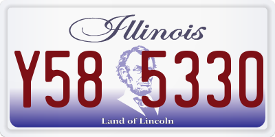 IL license plate Y585330