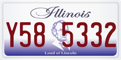 IL license plate Y585332