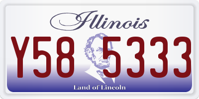 IL license plate Y585333