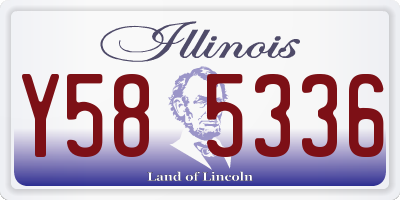 IL license plate Y585336