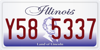 IL license plate Y585337
